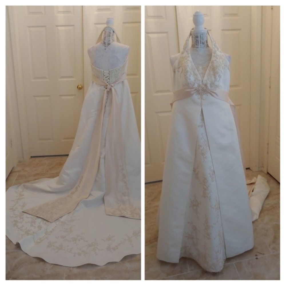 PLUS David Bridal, Gown (20) Beige Gorgeous